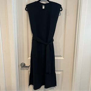 SPANX Black Midi Dress with Belt from Airessential line